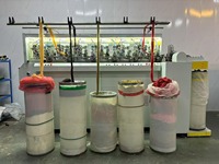 Máquina de hilado de camisetas de lujo de función completa Raya de color Programación de computadora ProcessRotor Spinning Technique
