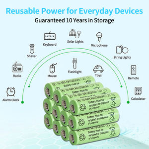 높은 표준 2500mAh 1.2v <span class=keywords><strong>AA</strong></span> 충전식 배터리 1.2v <span class=keywords><strong>Ni</strong></span> <span class=keywords><strong>MH</strong></span> 충전식 더블 배터리 도매 - Product Image 4