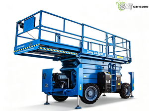 Plataforma elevadora de tijera todoterreno Genie <span class=keywords><strong>GS</strong></span> <span class=keywords><strong>5390</strong></span> usada, 4x4, diésel, autopropulsada, con bomba y motor de origen estadounidense. - Product Image 3