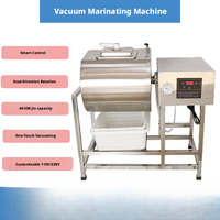 Volledig automatische 45L vacuüm-marineermachine voor het kneed- en walsen van vlees, geschikt voor rundvlees, kippenvleugels, en het inmaken van vlees in voedselverwerkingsbedrijven.