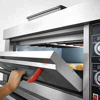 Four de Boulangerie Professionnel Électrique 220V à 3 Soles et 3 Plaques en Acier Inoxydable, Four à Pizza Industriel Commercial à Vendre