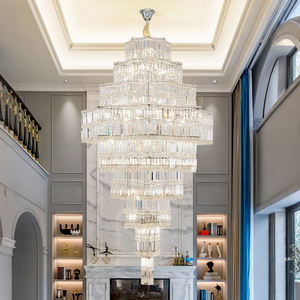 <span class=keywords><strong>Lustre</strong></span> en cristal de luxe pour villa duplex, grand luminaire suspendu pour hall d'hôtel haut de gamme, salon, salle de bal, éclairage moderne - Product Image 3