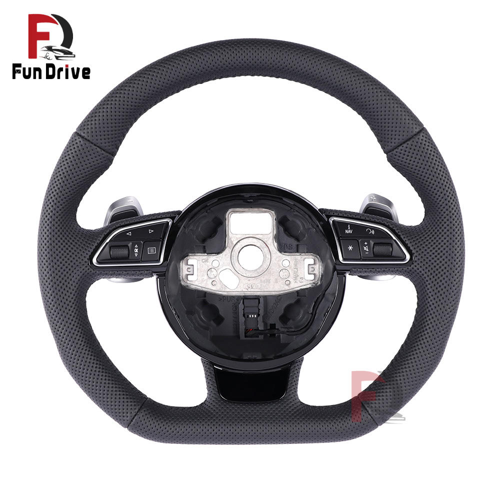 Fully perforated leather with shift paddle 2