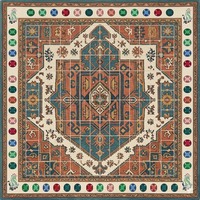 Nappe de Mahjong Esthétique Émeraude - Qualité Boutique - Tapis Teinté Effet Bijou - Amortissement du Son - Surface de Glissement Lisse en Caoutchouc Naturel