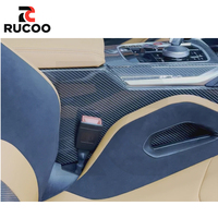 Trim Konsol Tengah Serat Karbon Kering Asli M3 M4 untuk BMW M3 G80 G81 M4 G82 G83 Upgrade Trim Dasbor Kit Interior Tengah