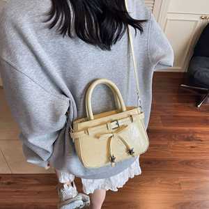 Sac à main de luxe pour femme en PU avec fermeture éclair et design portable, sac bandoulière - Product Image 3