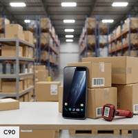 PDA robuste Chainway C90 haute performance, IP67, Wi-Fi, 4G, lecteur de codes-barres 2D portable pour la logistique et les soins de santé