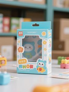Custom Printed Shop Supermarket Retail <b>Gift</b> Paper Cardboard Carton Box Children Kids Toys Packaging <b>Boxes</b> with <b>Clear</b> Window - Product Image 5