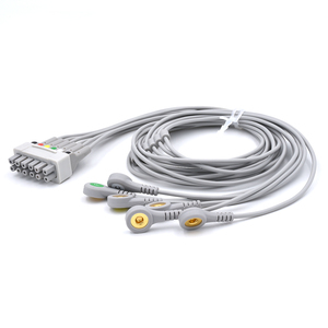Compatibile con <span class=keywords><strong>GE</strong></span> Healthcare 2106395-001 6 lead ECG telemetria Leadwire Snap IEC per ECG <span class=keywords><strong>monitor</strong></span> paziente - Product Image 3