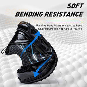 <span class=keywords><strong>Zapatillas</strong></span> Deportivas para <span class=keywords><strong>Hombre</strong></span>, para Correr, <span class=keywords><strong>de</strong></span> Microfibra, con Tela <span class=keywords><strong>de</strong></span> Alambre <span class=keywords><strong>de</strong></span> Acero, <span class=keywords><strong>de</strong></span> Caña Baja, con Cordones, Transpirables, Antideslizantes - Product Image 6