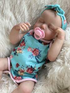 Poupée bébé <span class=keywords><strong>reborn</strong></span> fille nouveau-née <span class=keywords><strong>en</strong></span> <span class=keywords><strong>silicone</strong></span> pleine grandeur noire R&B Inch, poupée jumelle garçon réaliste - Product Image 4