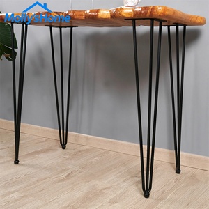Pieds de table en métal noir de style Mid-Century, accessoires de quincaillerie en fer <span class=keywords><strong>pour</strong></span> salle à manger, cuisine, chambre et salon - Product Image 4