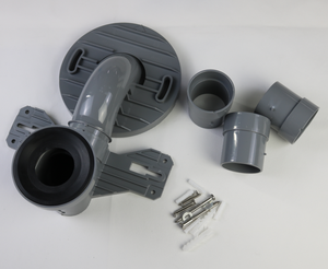 आधुनिक डिजाइन पीसी बाथरूम ड्रेन HP116-1 सिफ्टर टॉयलेट पैन कनेक्टर पाइप वी. सी. शिफ्टर पैटर्न के साथ शौचालयों के लिए - Product Image 3