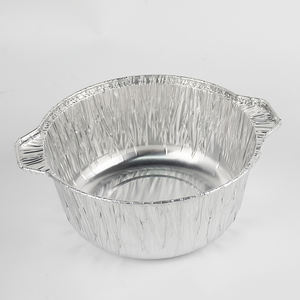 Disposable Best-Selling Environmental Round <span class=keywords><strong>Aluminium</strong></span> Foil Box <span class=keywords><strong>Bowl</strong></span>/PotとLid - Product Image 2