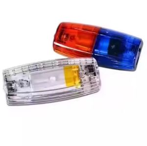 Tipo de clip, luz de hombro LED, precaución de seguridad, lámpara de señal de tráfico, luz de advertencia estroboscópica roja y azul - Product Image 1
