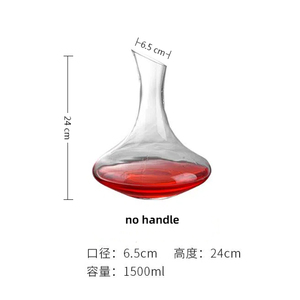 Decantador de vino tinto de vidrio inclinado elegante de alta calidad, estilo americano clásico transparente para <span class=keywords><strong>Bar</strong></span> en casa, único y Premium para regalo - Product Image 5
