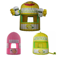 Stand de limonade gonflable portable d'extérieur, kiosque de limonade gonflable