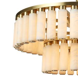 Lámpara de Araña LED Inteligente de 200w, Diseño Ovalado Dorado, de Cobre y Alabastro, para Apartamentos y Bares, para Australia - Product Image 2