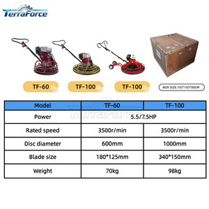 Truelle rotative à essence Terraforce 60-Type pour le traitement des surfaces de dalles en béton - Product Image 5