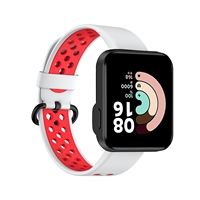 Bracelet de montre en silicone bicolore, bracelet intelligent de sport pour XiaoMi Mi Redmi 2 Watch Lite