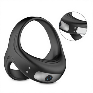 Herensluitring met USB-oplaadfunctie, waterdicht, van siliconen+ABS, met vertraagde werking - Product Image 1