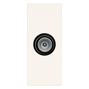 Prise de passage pour câble TV et satellite blanche 3,6 x 2,7 x 5,6 cm, accessoire de câblage - Product Image 1