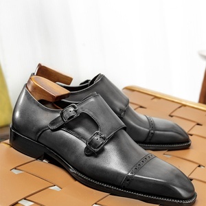 Italian Style Men's Business Dress Shoes Premium Quality Real Leather Pointed Toe <b>Slip</b>-<b>On</b> Height Increasing Feature New Fashion - Product Image 3