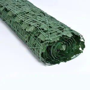 1*3メートルSimulation Fence Green Leaves Outdoor Garden Fence Wall Guardrail Decorative Leaves