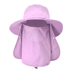 قبعة على شكل دلو للرجال والنساء البالغين قابلة للطي للأماكن الخارجية Upf 50 Uv قبعة مع حماية من الشمس والمسماة Boonie مع حماية للرقبة - Product Image 3