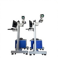 Machine de marquage laser fibre 50W, système CNC portable haute vitesse pour marquage en ligne rapide sur acier inoxydable, métal et bijoux