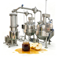 Évaporateur de lait sous vide, concentrateur de jus, confiture, purée de jujubes, machine d'extraction et de concentration de café, en acier inoxydable de qualité alimentaire