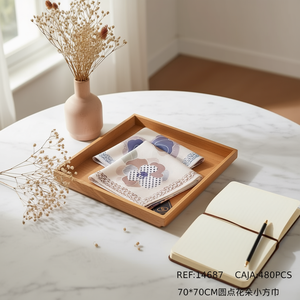 Petit foulard carré à pois et fleurs 70x70cm pour femme, accessoire de mode - Product Image 3