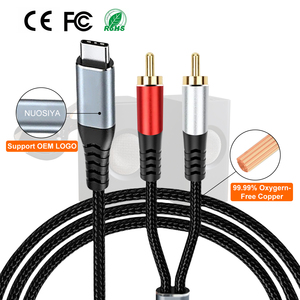 Nuevo Cable de Audio Estéreo <span class=keywords><strong>USB</strong></span> <span class=keywords><strong>C</strong></span> a 2 <span class=keywords><strong>RCA</strong></span> Macho 2026, Cable Adaptador Divisor en Y Tipo <span class=keywords><strong>C</strong></span> a 2 <span class=keywords><strong>RCA</strong></span> con Conector Chapado en Oro para Teléfono Móvil - Product Image 1