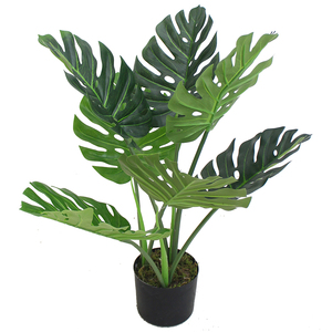 Offre Spéciale Artificielle Monstera Feuilles Plantes Plastique Monstera Bonsai - Product Image 3