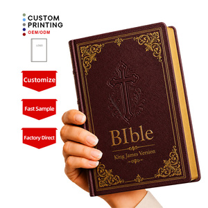 Biblia <span class=keywords><strong>de</strong></span> Estudio con Diseño Nuevo <span class=keywords><strong>de</strong></span> Fábrica, Impresión Personalizada, Versión <span class=keywords><strong>de</strong></span> <span class=keywords><strong>Bolsillo</strong></span> KJV para Viajes y Regalos, Papel Fino <span class=keywords><strong>de</strong></span> 30 g/m² - Product Image 1