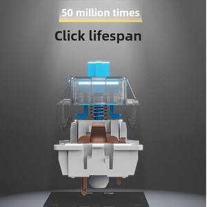 Nova Chegada MK321U Mini Teclado Com Fio Personalizado <span class=keywords><strong>3</strong></span>-Teclas para Jogo Office PS Clipe Teclado de Programação Macro-Plástico Desktop - Product Image 3