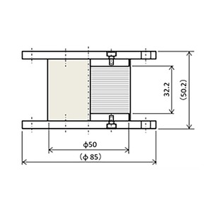 ตลับลูกปืนเคลือบยางยูรีเทนลดแรงสั่นสะเทือนผลิตภัณฑ์ประเภทผลิตภัณฑ์ยาง - Product Image 2