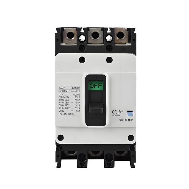 3P ABH100 Circuit Breaker with 16,20,25,32,40,50,63,75,80,100,125A Rated Current for Industrial Use