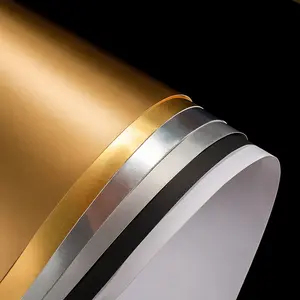 Solid Color Gold Silver Black White Photography Background Paper Wonderful Highlight Reflective Paper For Photo Shoot