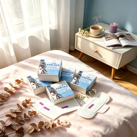 Serviettes hygiéniques jetables en coton biologique super absorbantes et respirantes avec ailettes anti-fuites 245 mm pour femmes