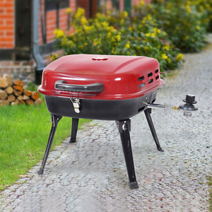 Portable Gas Grill Propane <b>BBQ</b> Outdoor Camping Grill Foldable <b>Smokeless</b> Detachable With Adapter Hose - Product Image 1