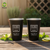 Tasse à eau en acier inoxydable pour camping en plein air, tasse anti-chute style Ins pour la maison, la bière, le restaurant, le bureau, tasse à café durable