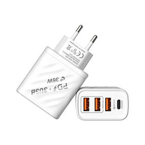 Bestseller 30W USB C Wand ladegerät mit <span class=keywords><strong>3</strong></span> USB PD 20W Schnell ladung für US/EU/UK Reise ladegerät mit OTP-Schutz - Product Image 3