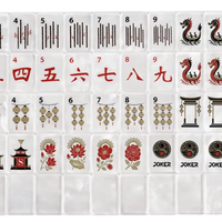 Collection Perle d'Or : Tuiles de Mahjong Américaines en Acrylique Gravées – Alternative de Luxe aux Tuiles Oh My Mahjong pour les Collectionneurs