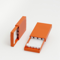 Boîte en papier CR biodégradable Cannacoast haut de gamme en matériaux recyclés avec bouton de sécurité enfant pour l'emballage de cônes de fleurs séchées