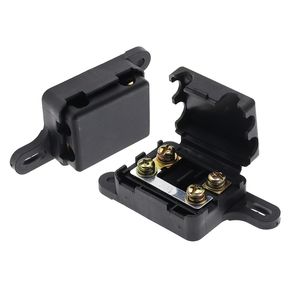 Fusible automático de zinc tipo E ranurado de 32V ANS de 30A-200A con base de horquilla - Caja de fusibles de doble terminal plano para EV/camión 40A 50A 60A 70A - Product Image 2