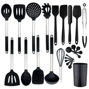 25pcs Silicone Kitchen Utensil Set Cooking Pot Spatula Oil Brush Kit