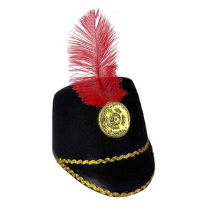 SOLPOP Sombrero <span class=keywords><strong>de</strong></span> Baterista para Niños y Adultos, Disfraz <span class=keywords><strong>de</strong></span> Soldado Negro y Dorado para Desfiles, Clubes y Halloween - Product Image 3
