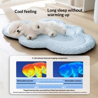 Lit pour animaux de compagnie en forme de nuage 3D rafraîchissant printemps-été OEM/ODM pour chiens et chats, respirant et facile à nettoyer, pour petits chiens