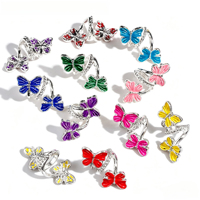 Cages à perles métalliques tendance, spirales torsadées, capuchons de perles double papillon à grand trou pour la fabrication de stylos à perles, porte-clés et bijoux, fournitures en gros